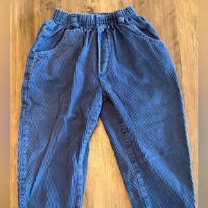 Vintage Blue Corduroy Kids Pants